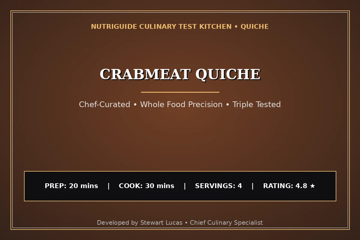 Crabmeat Quiche