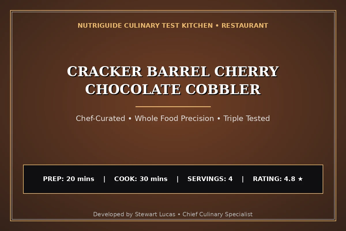 Cracker Barrel Cherry Chocolate Cobbler