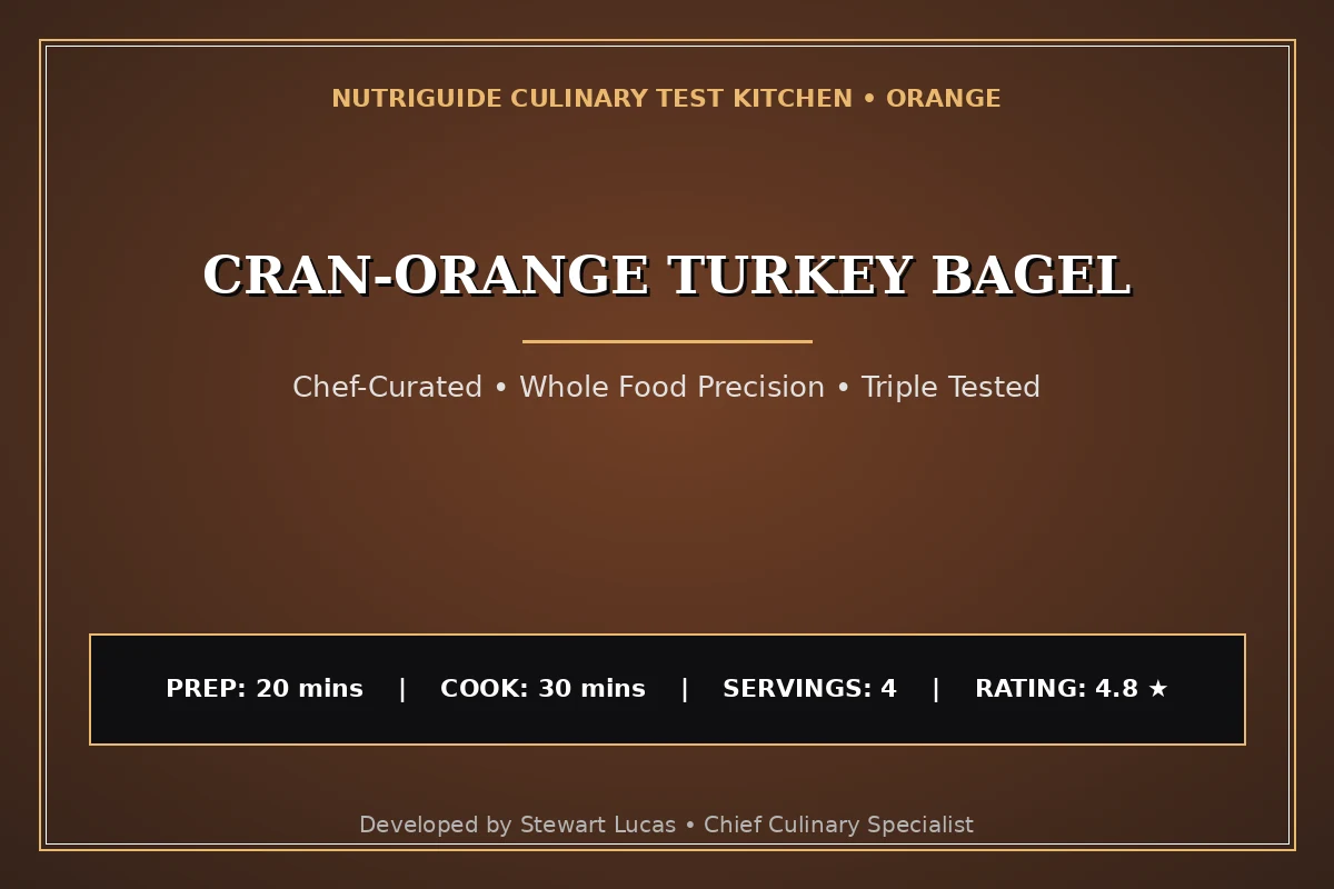 Cran-Orange Turkey Bagel