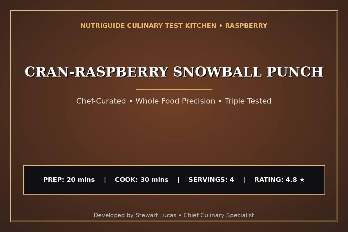Cran-Raspberry Snowball Punch