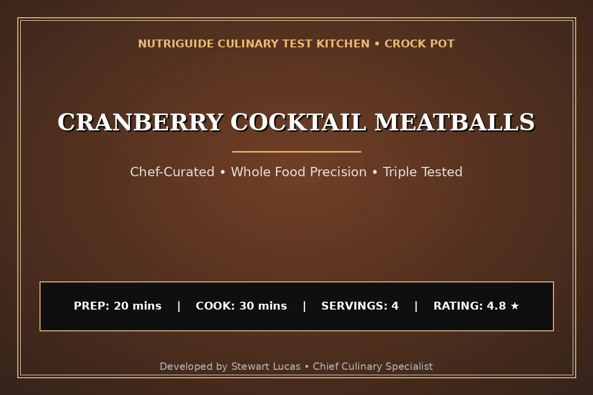 Cranberry Cocktail Meatballs