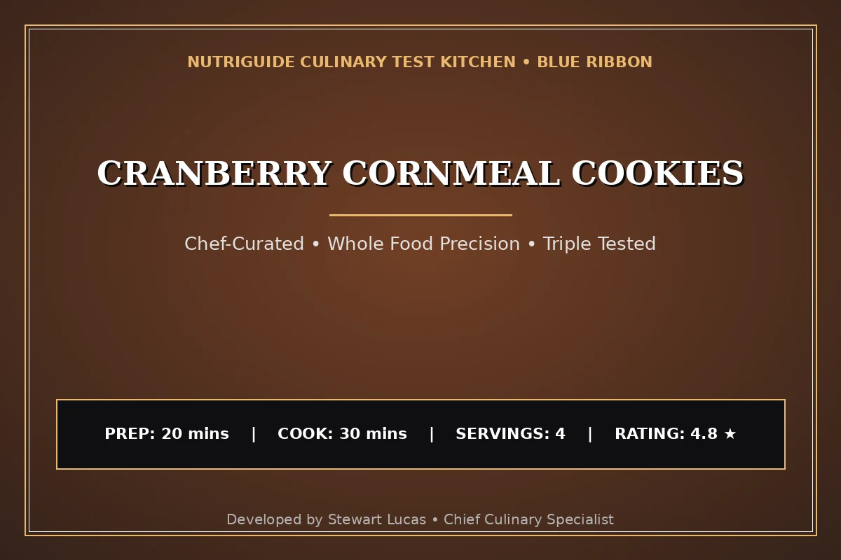 Cranberry Cornmeal Cookies