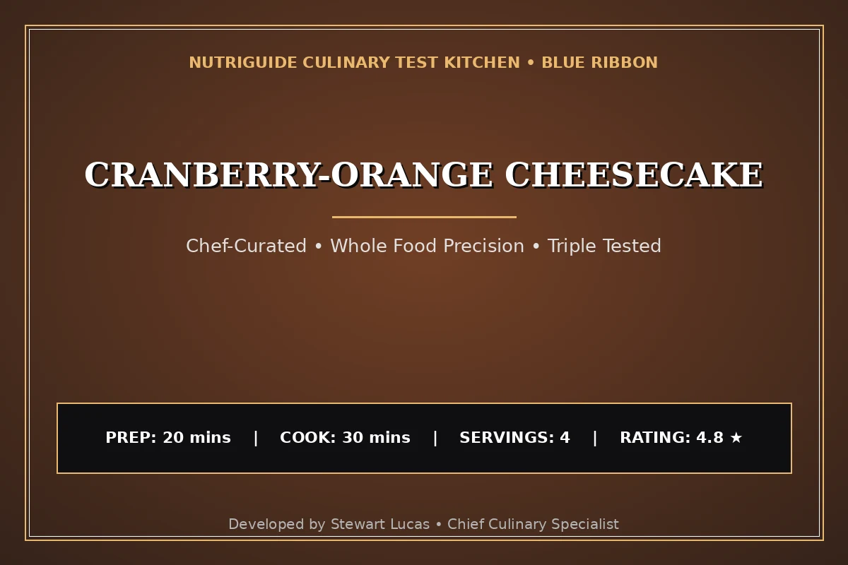 Cranberry-Orange Cheesecake