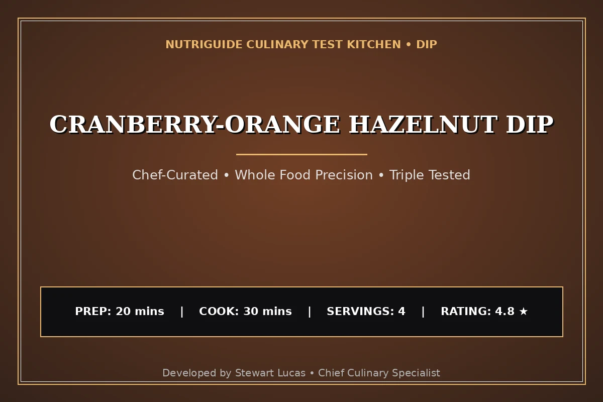 Cranberry-Orange Hazelnut Dip