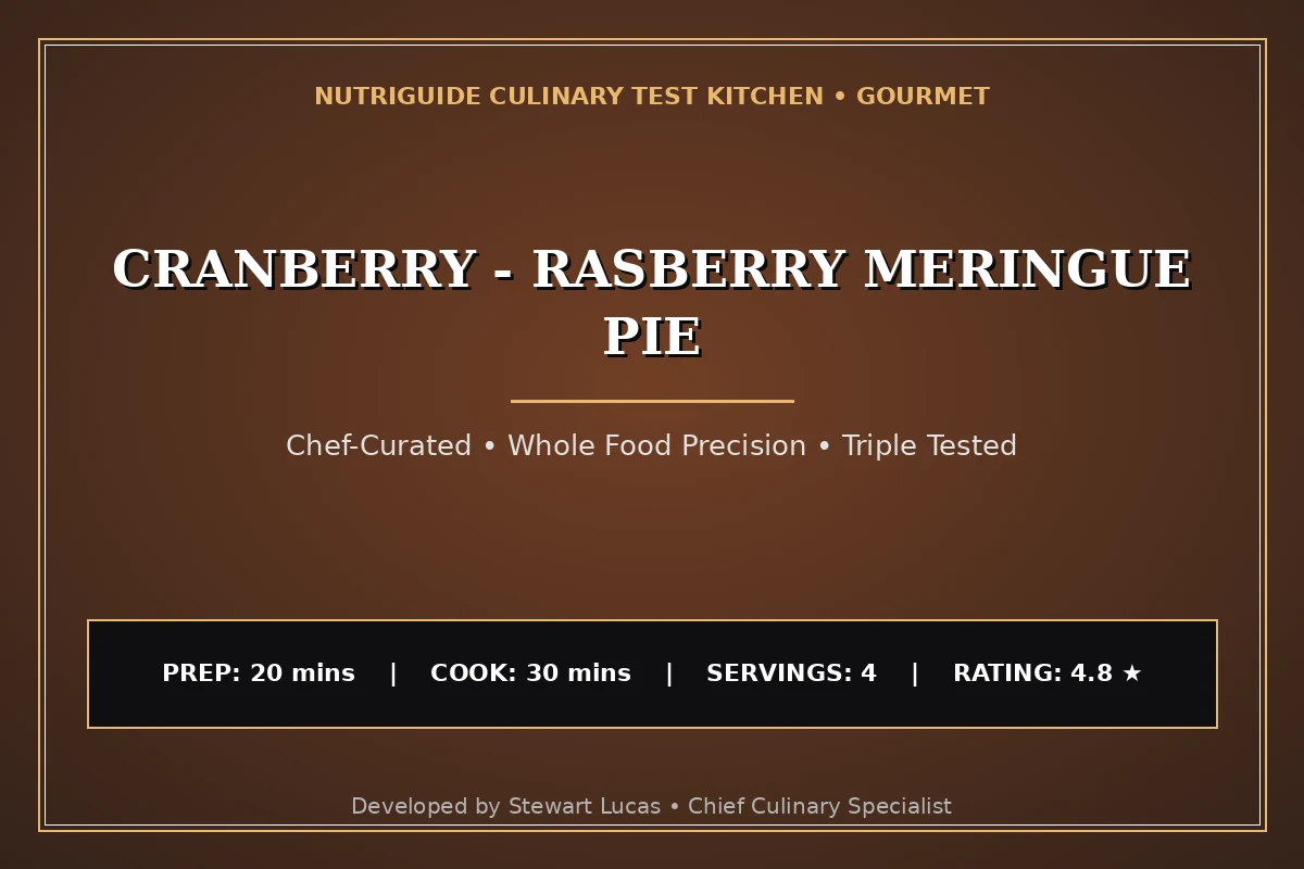 Cranberry - Rasberry Meringue Pie