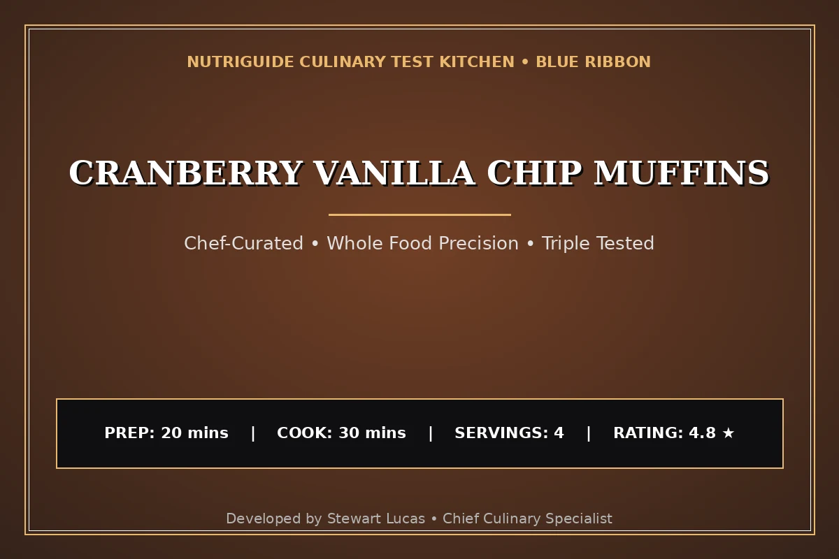 Cranberry Vanilla Chip Muffins