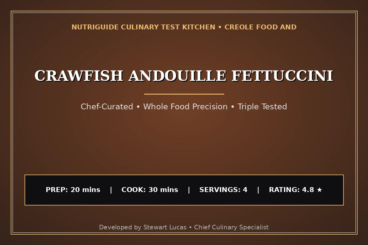 Crawfish Andouille Fettuccini