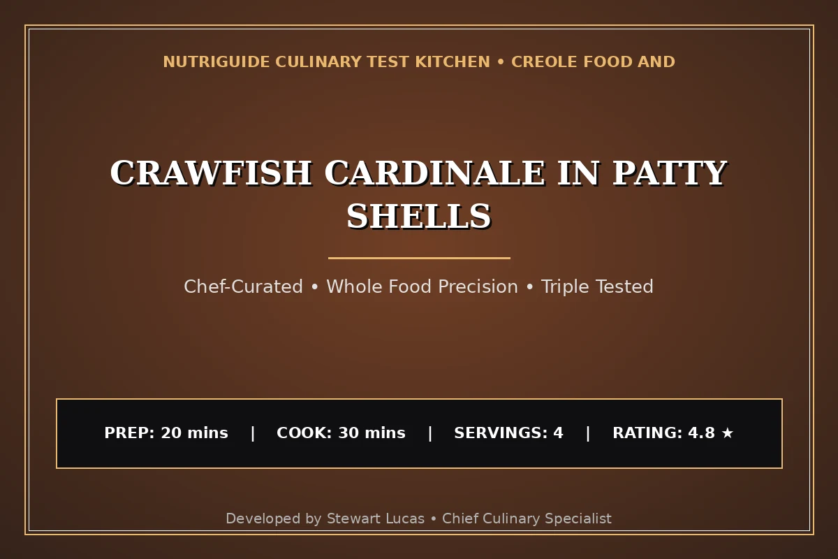 Crawfish Cardinale In Patty Shells