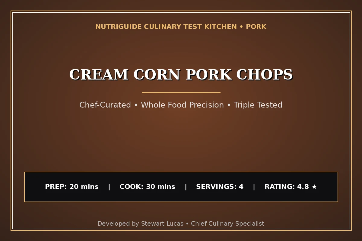 Cream Corn Pork Chops