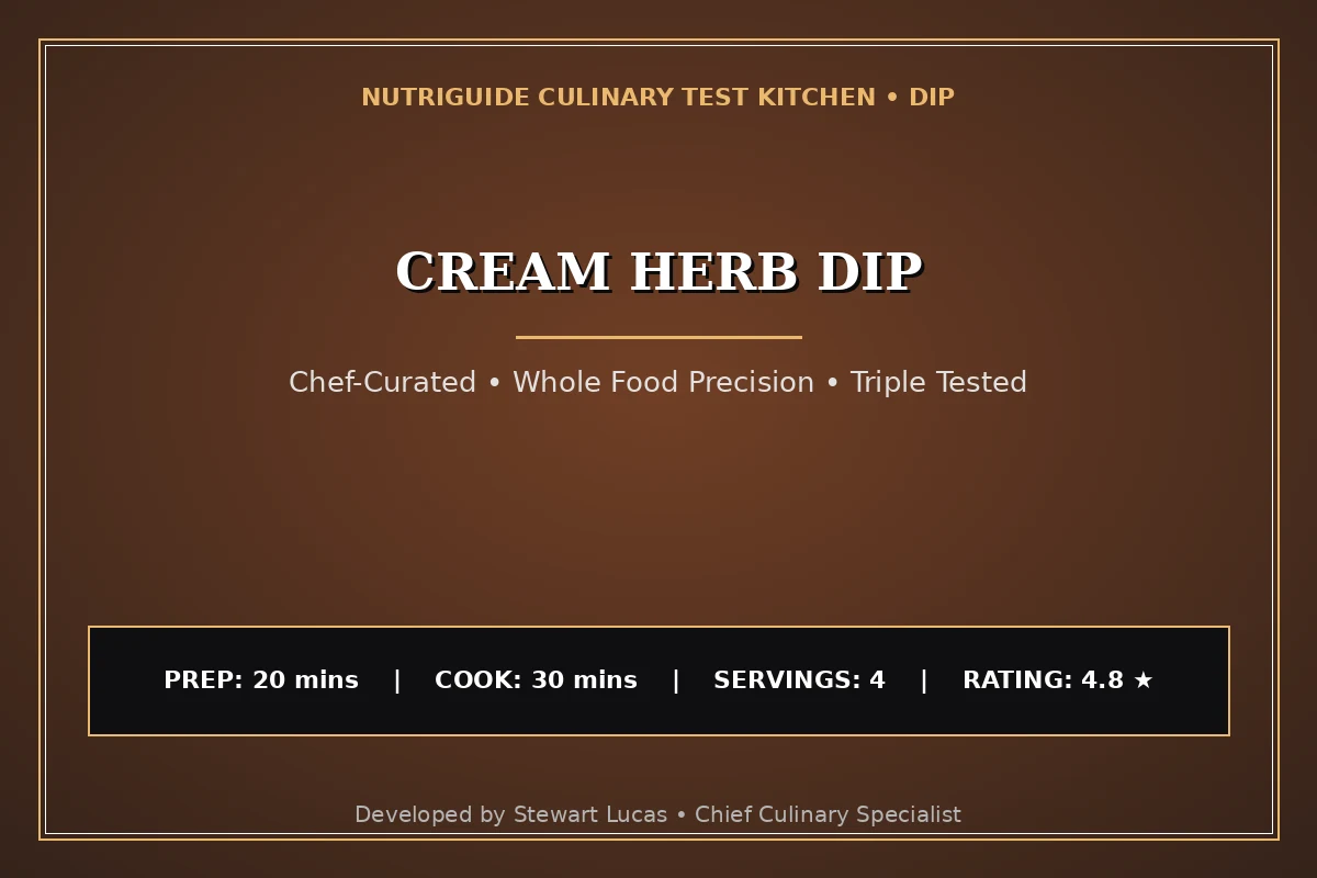 Cream Herb Dip