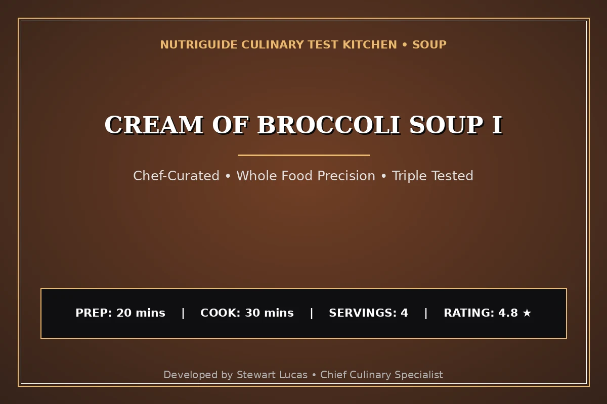 Cream Of Broccoli Soup I