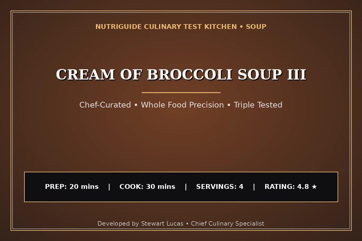 Cream Of Broccoli Soup Iii