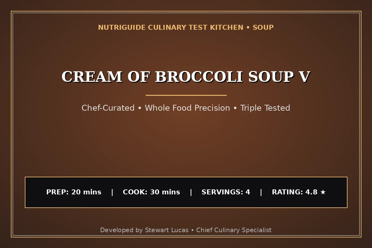 Cream Of Broccoli Soup V