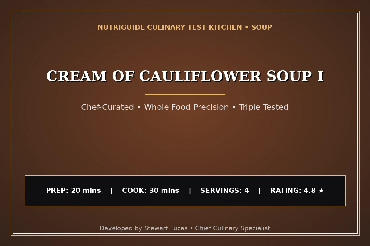 Cream Of Cauliflower Soup I