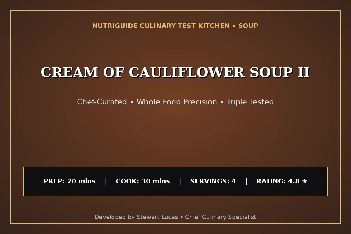 Cream Of Cauliflower Soup Ii