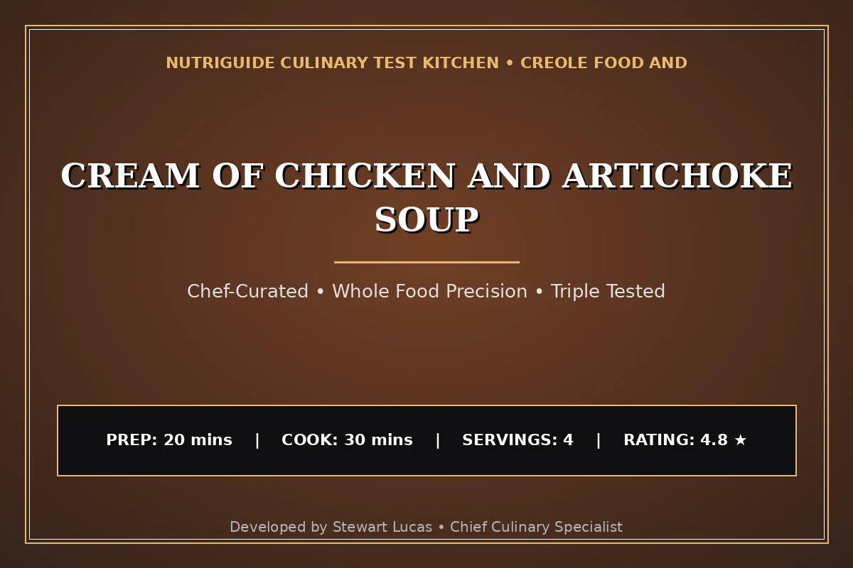 Cream Of Chicken And Artichoke Soup