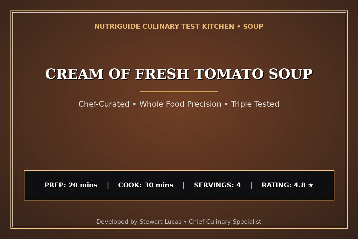 Cream Of Fresh Tomato Soup