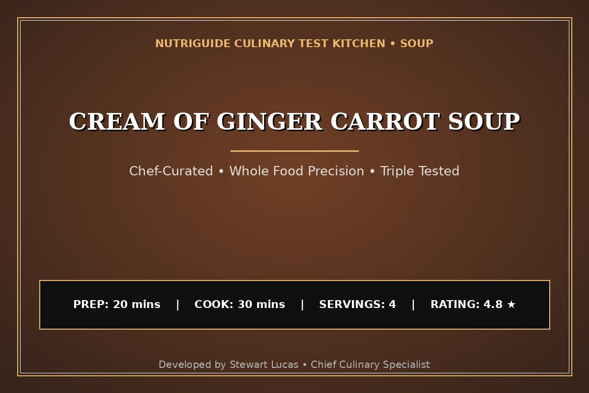 Cream Of Ginger Carrot Soup