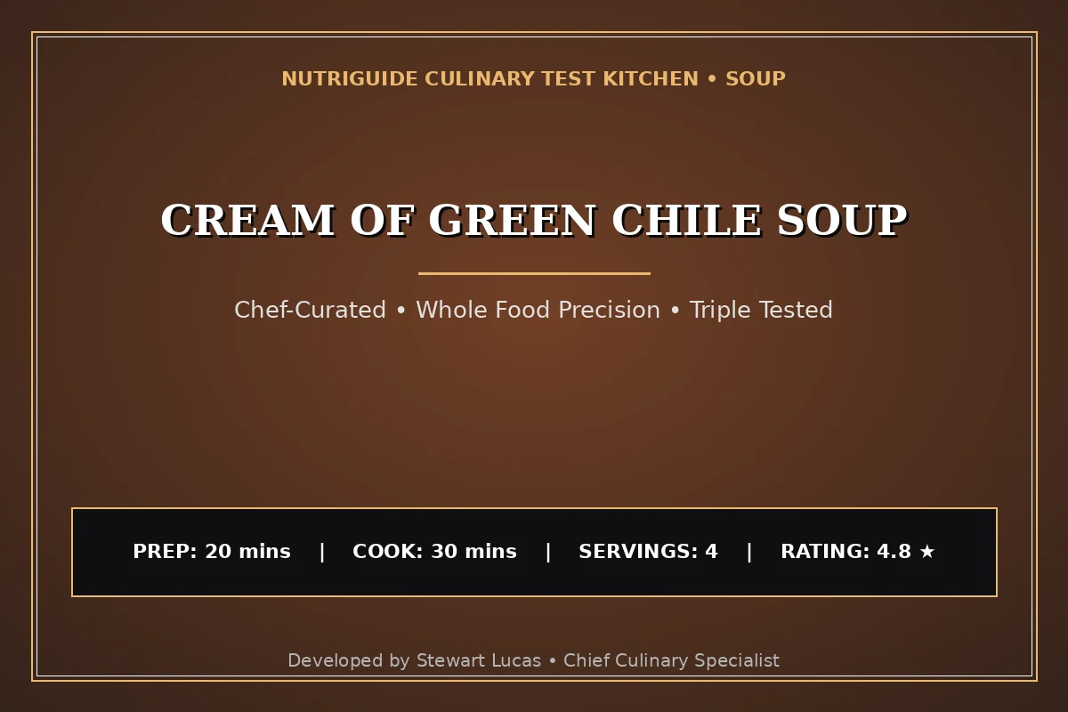 Cream Of Green Chile Soup