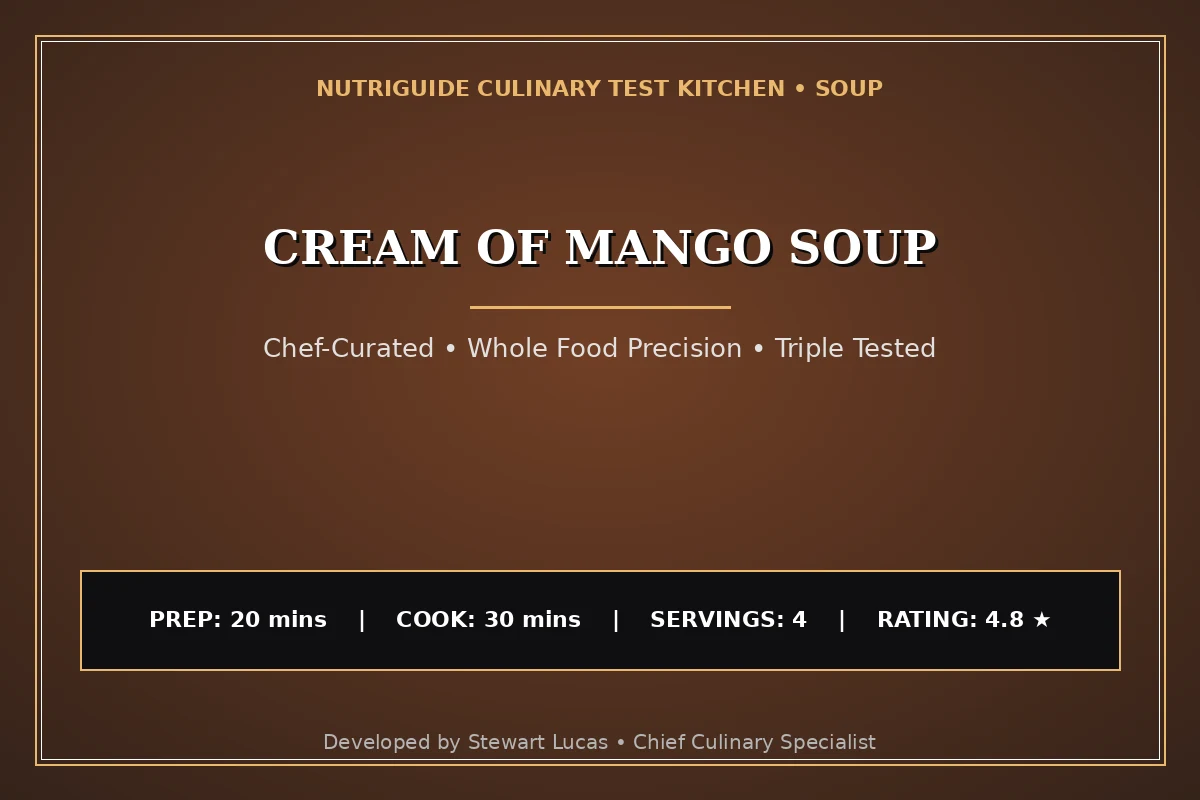 Cream Of Mango Soup
