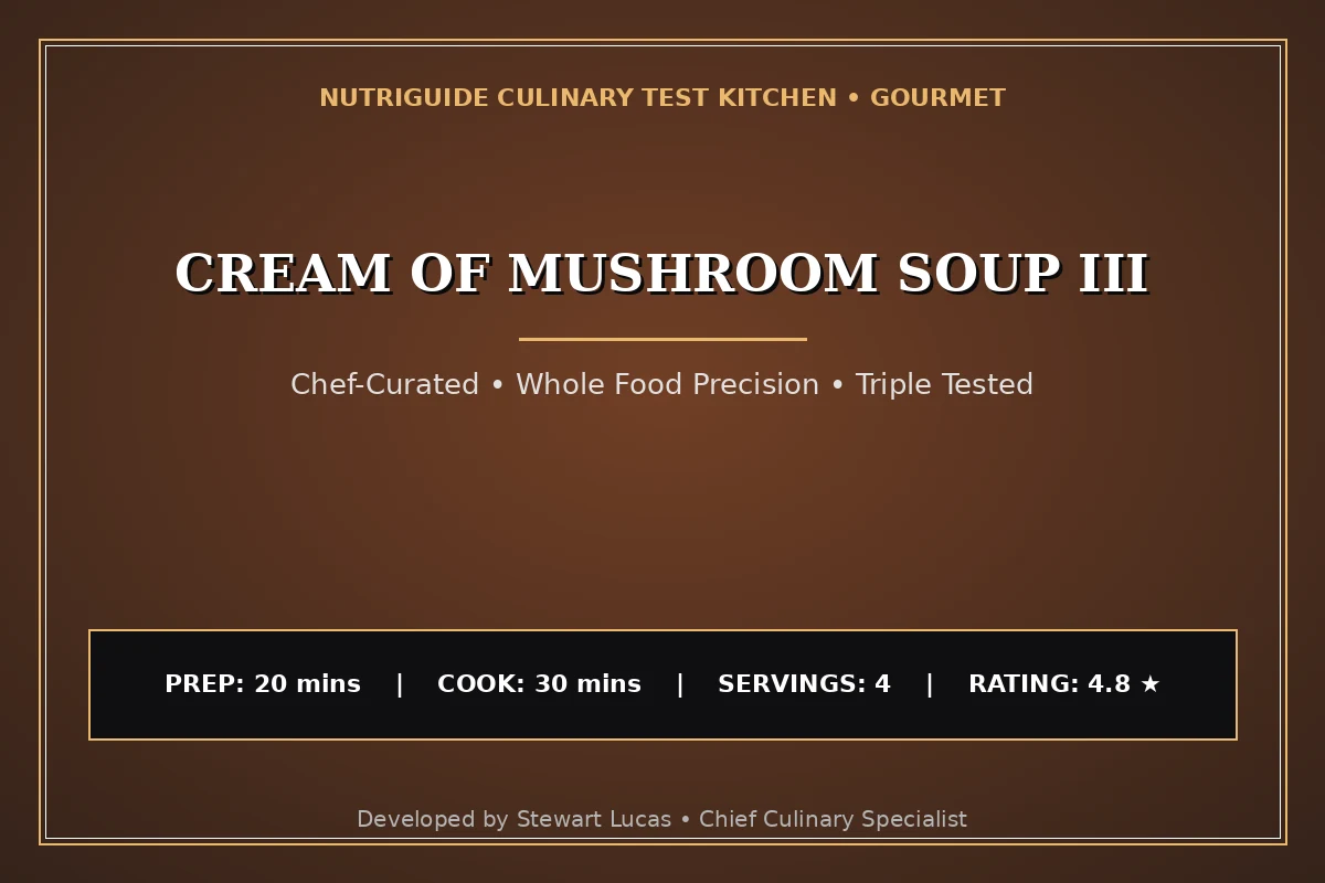 Cream Of Mushroom Soup Iii