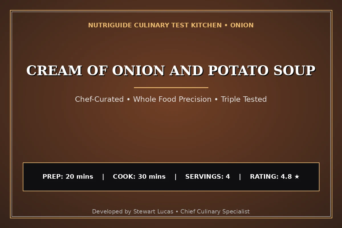 Cream Of Onion And Potato Soup