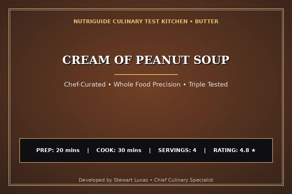 Cream Of Peanut Soup