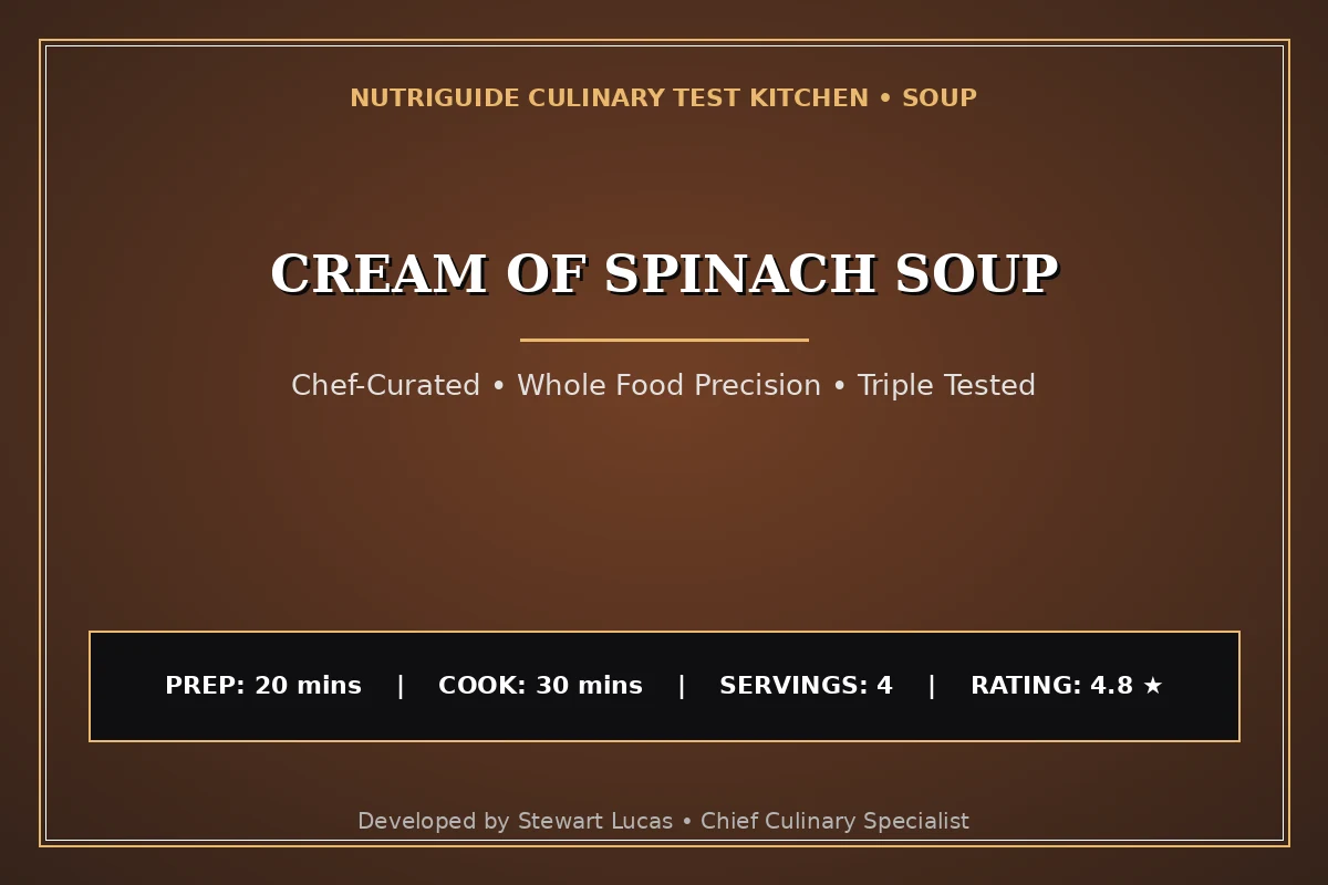 Cream Of Spinach Soup
