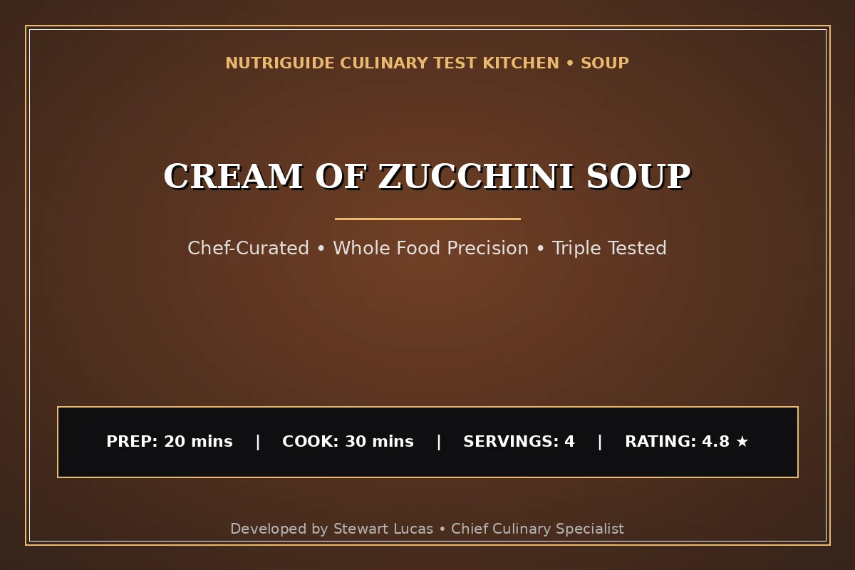 Cream Of Zucchini Soup