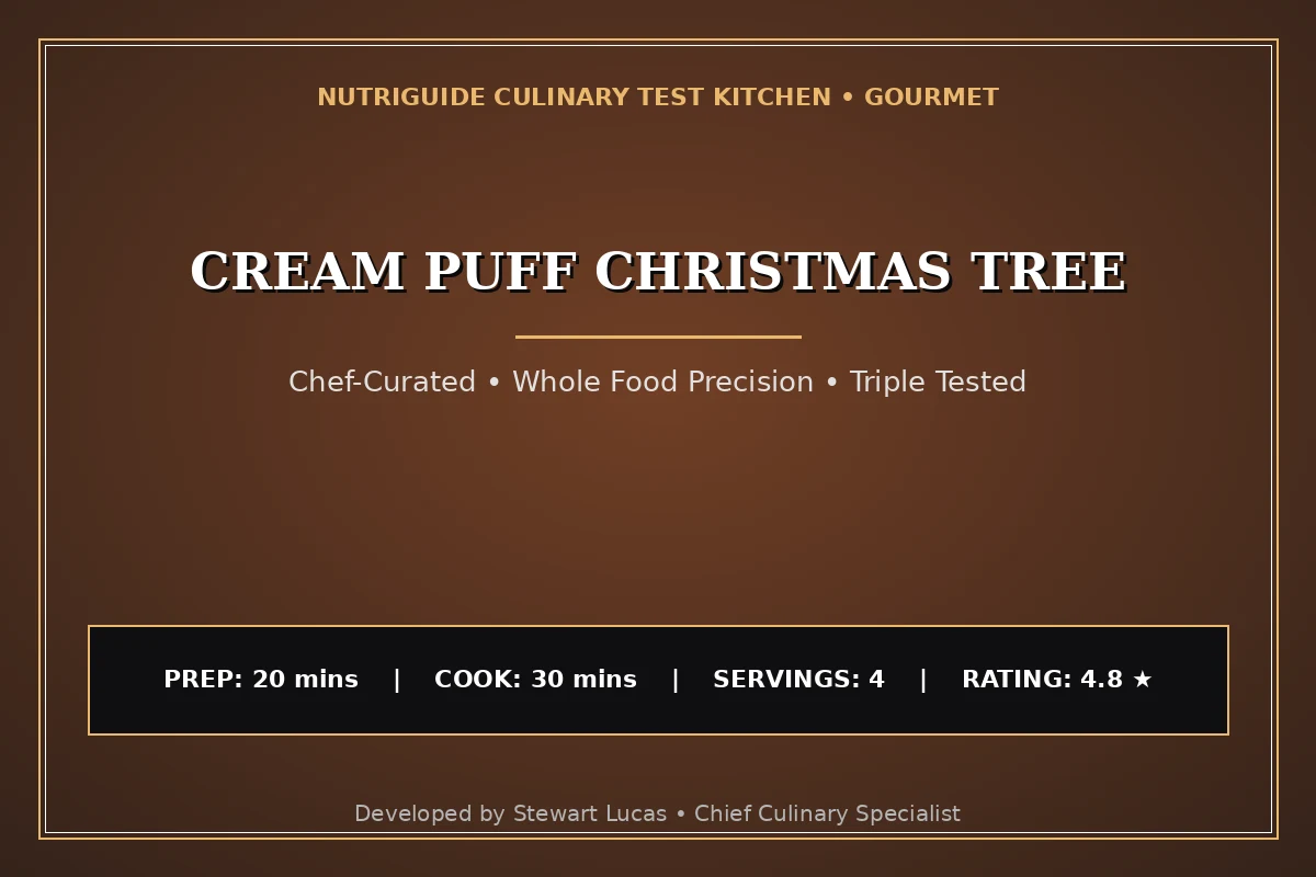 Cream Puff Christmas Tree