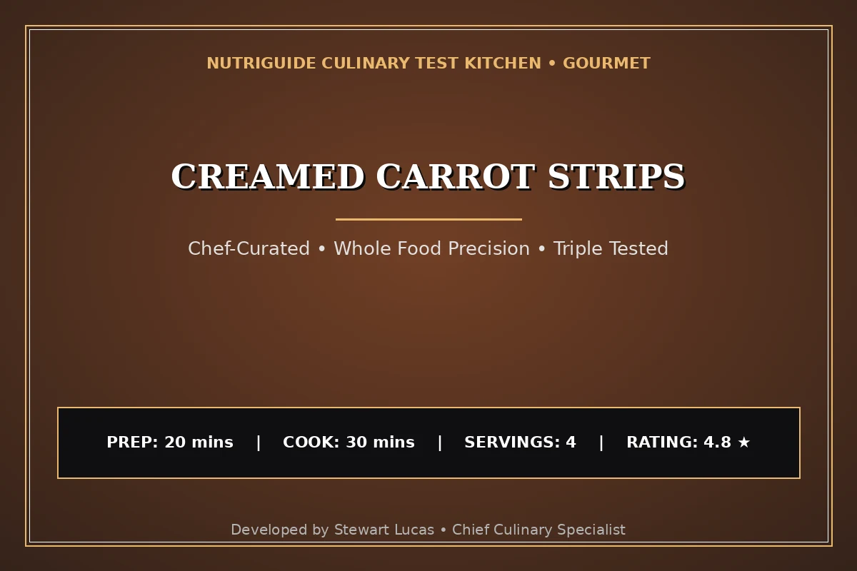 Creamed Carrot Strips