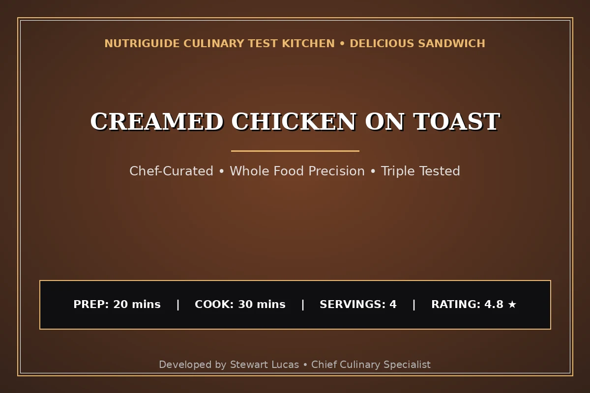 Creamed Chicken On Toast