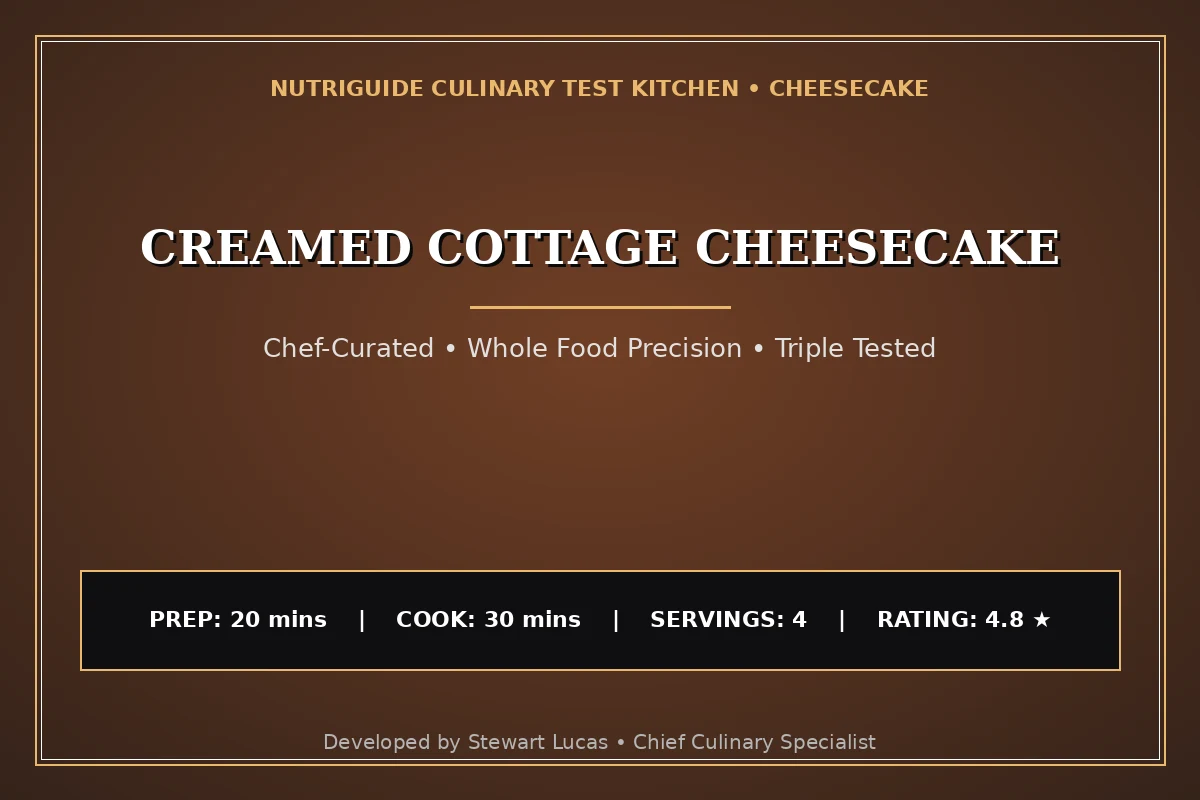 Creamed Cottage Cheesecake