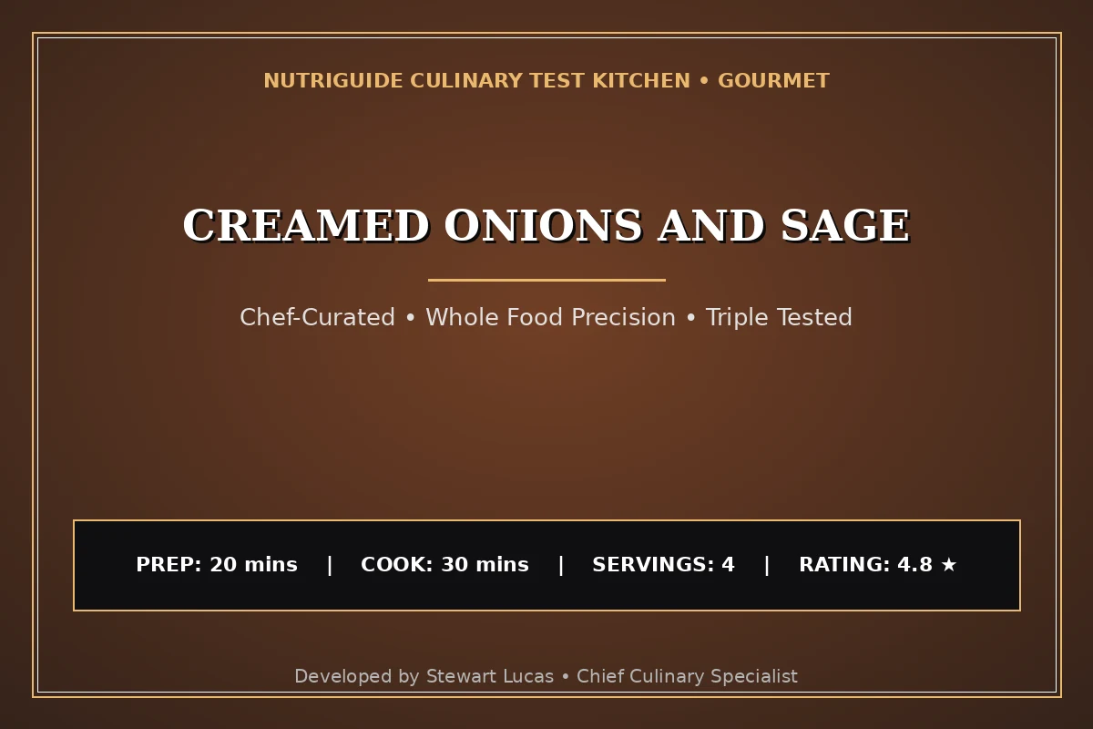 Creamed Onions And Sage