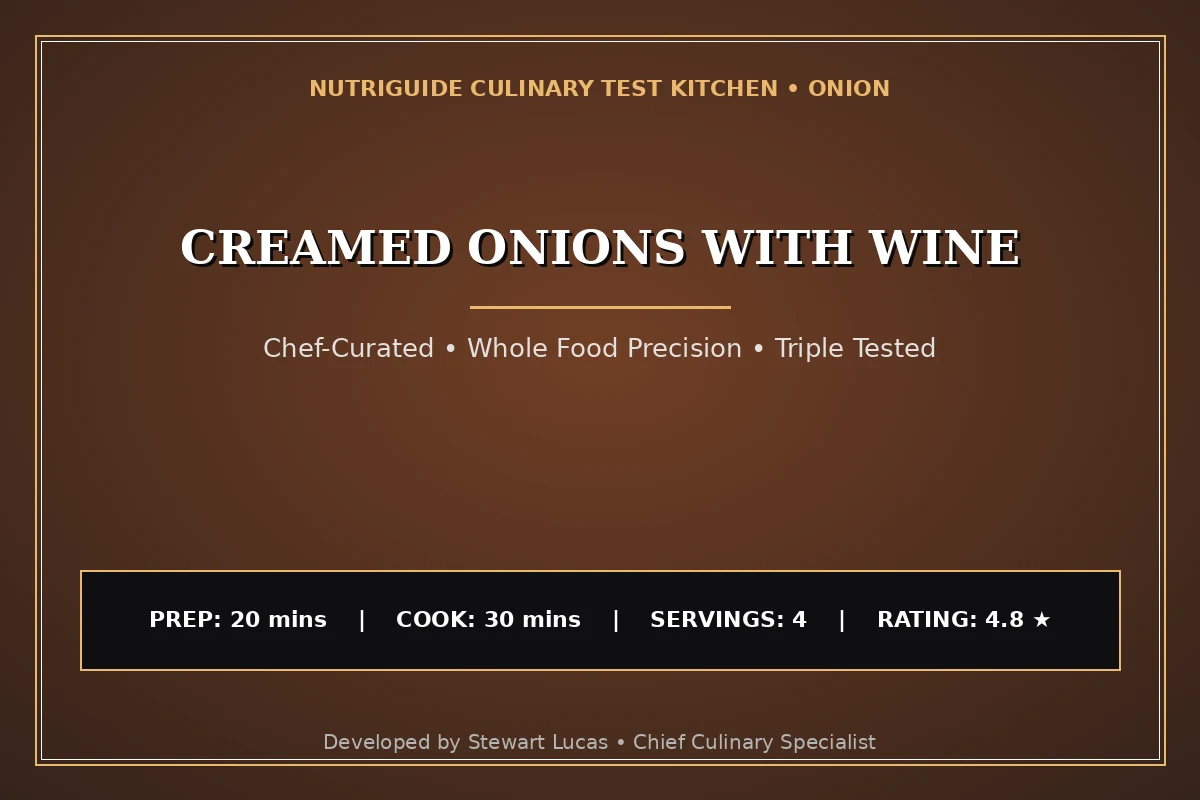 Creamed Onions With Wine