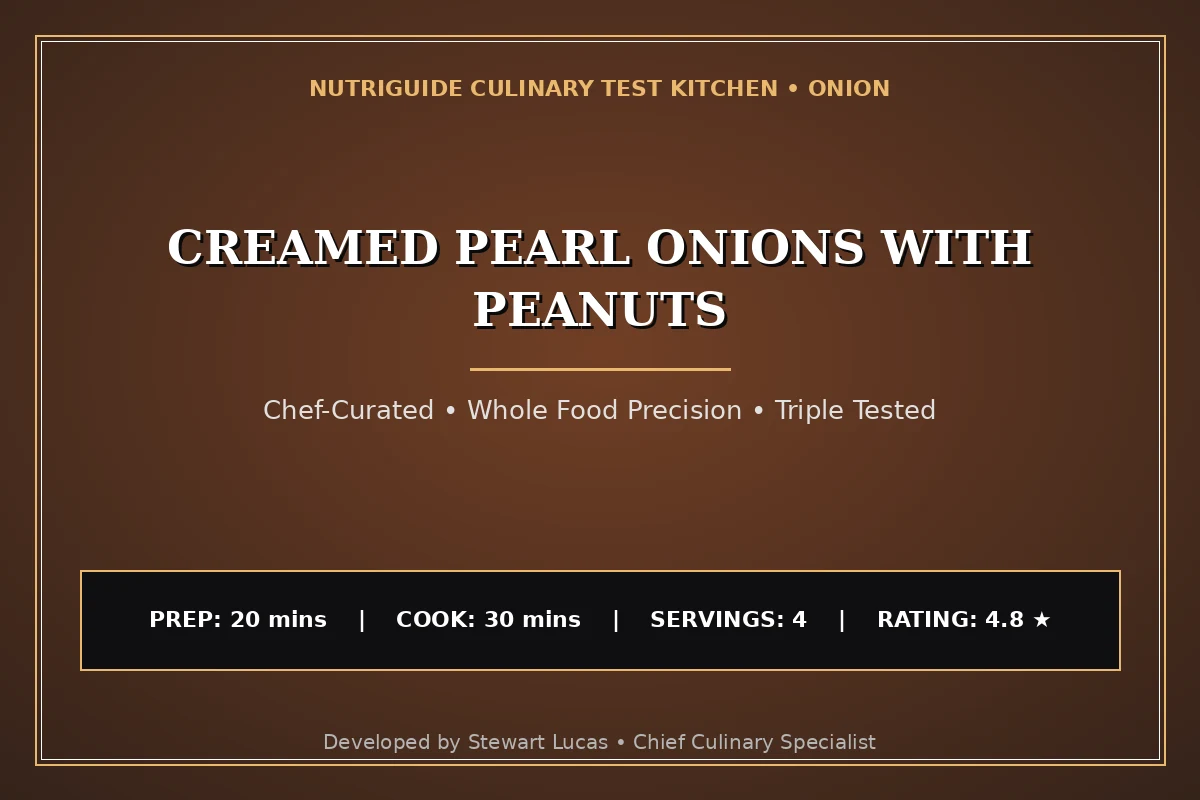 Creamed Pearl Onions With Peanuts