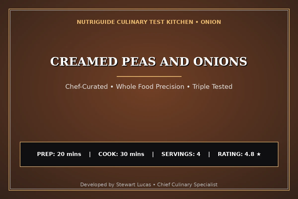 Creamed Peas And Onions