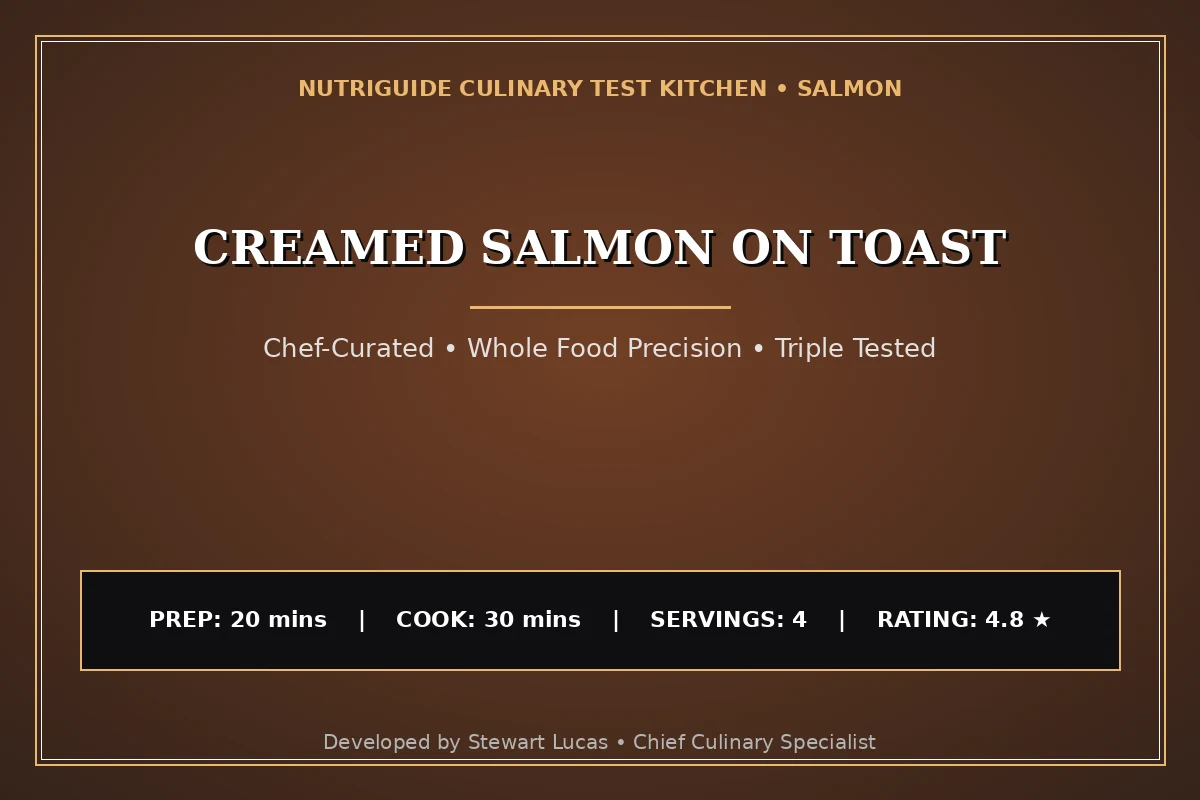 Creamed Salmon On Toast