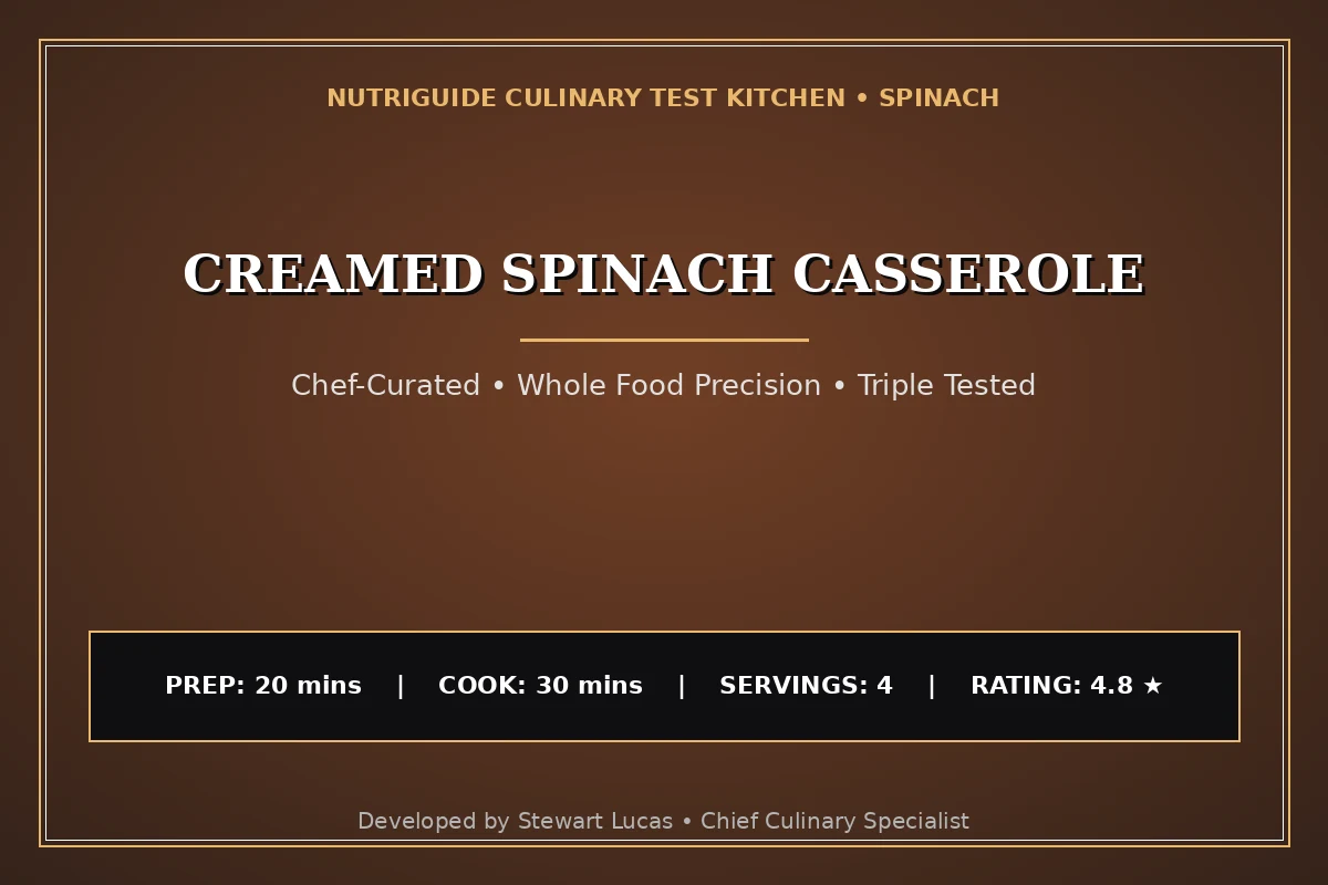 Creamed Spinach Casserole