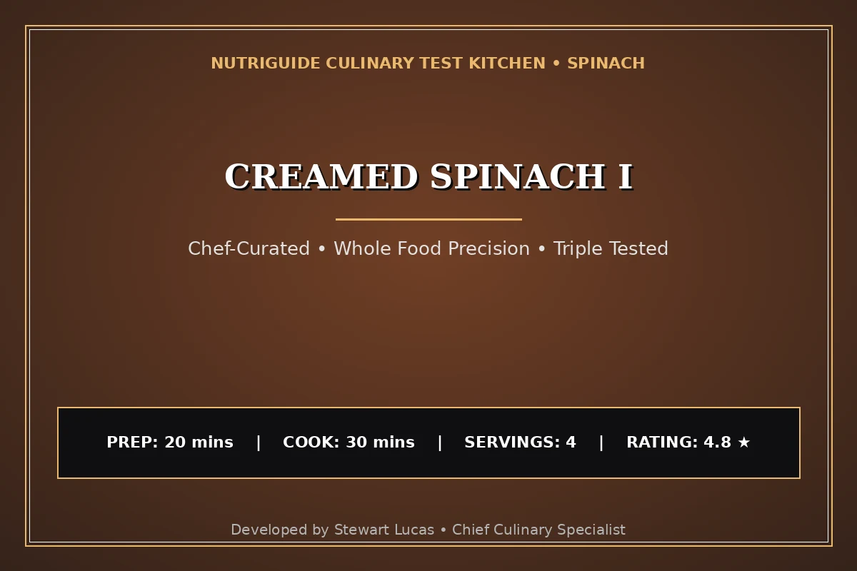 Creamed Spinach I