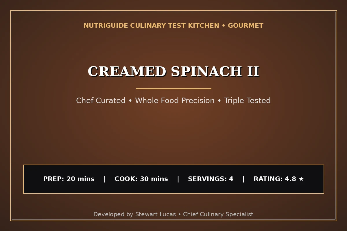Creamed Spinach Ii