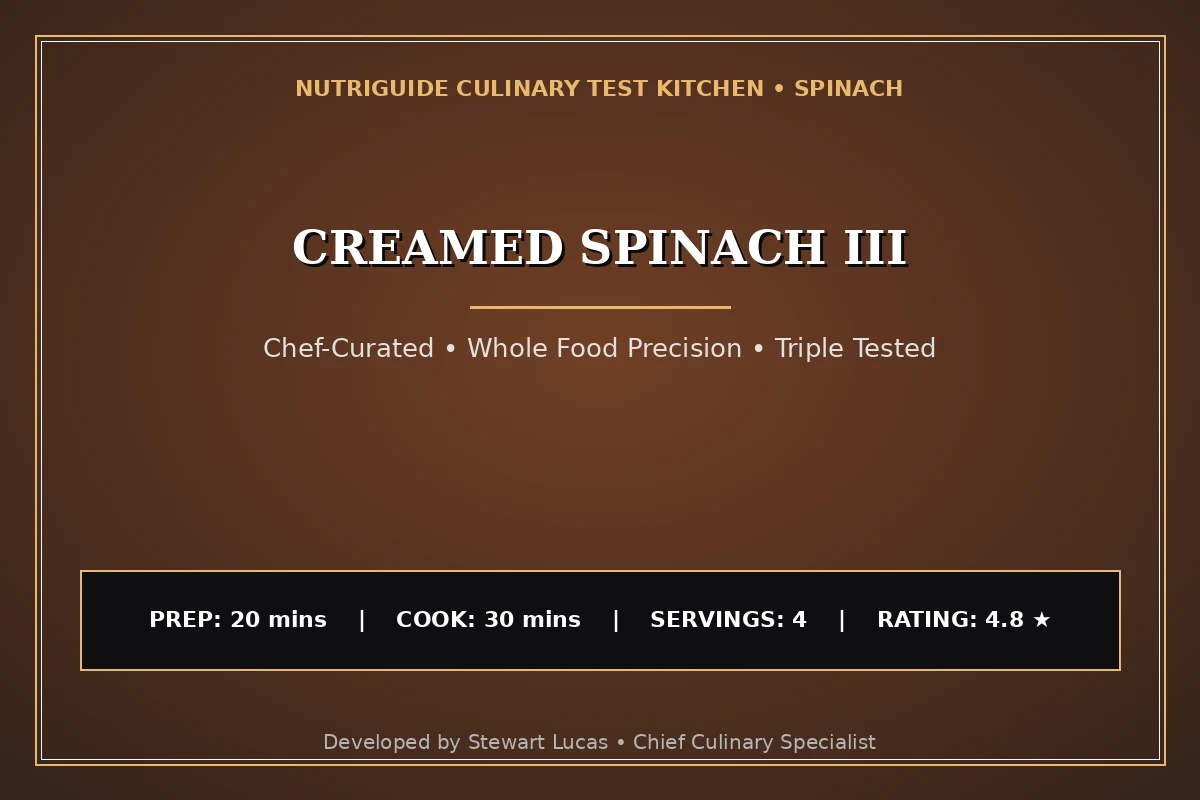 Creamed Spinach Iii