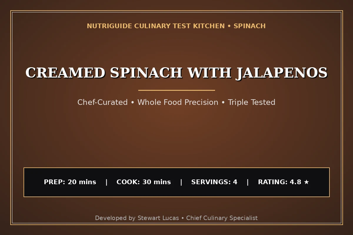 Creamed Spinach With Jalapenos