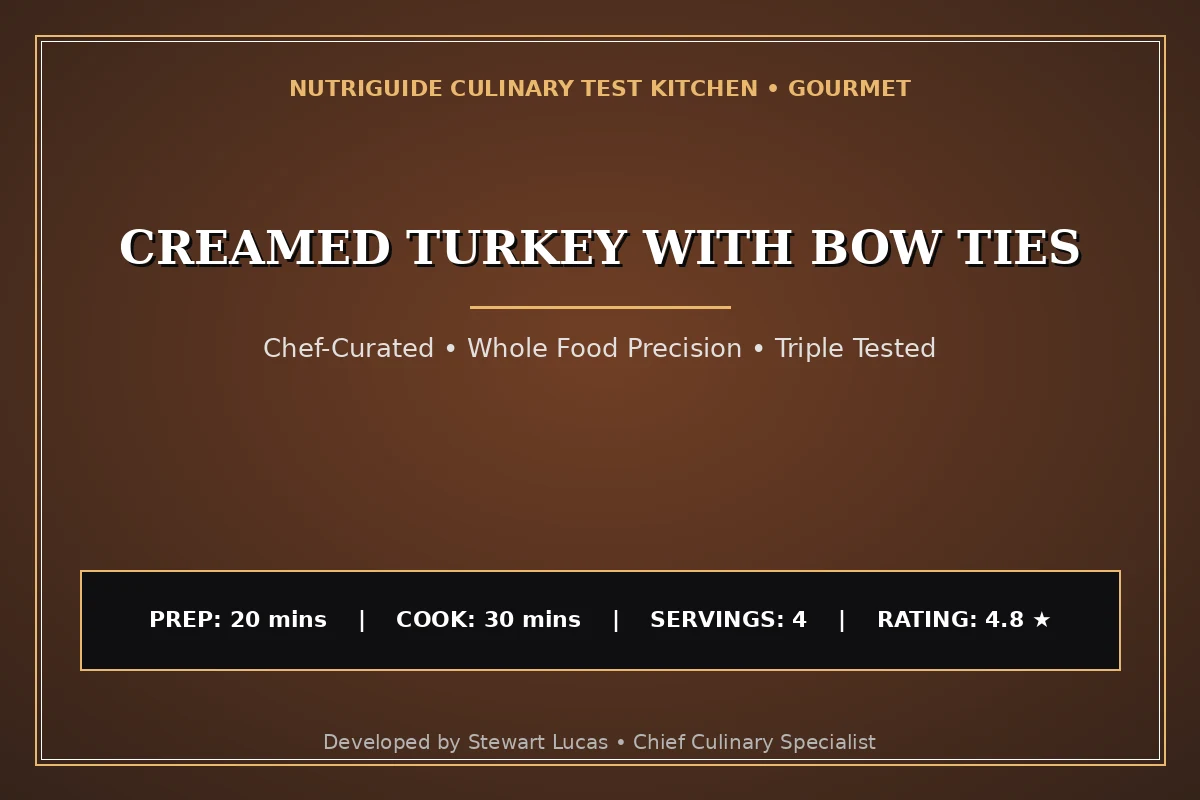 Creamed Turkey With Bow Ties