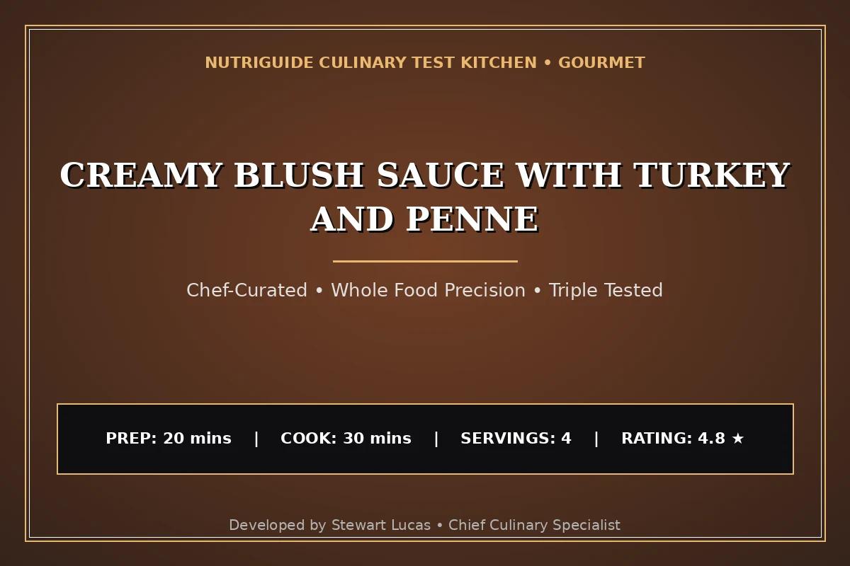 Creamy Blush Sauce With Turkey And Penne