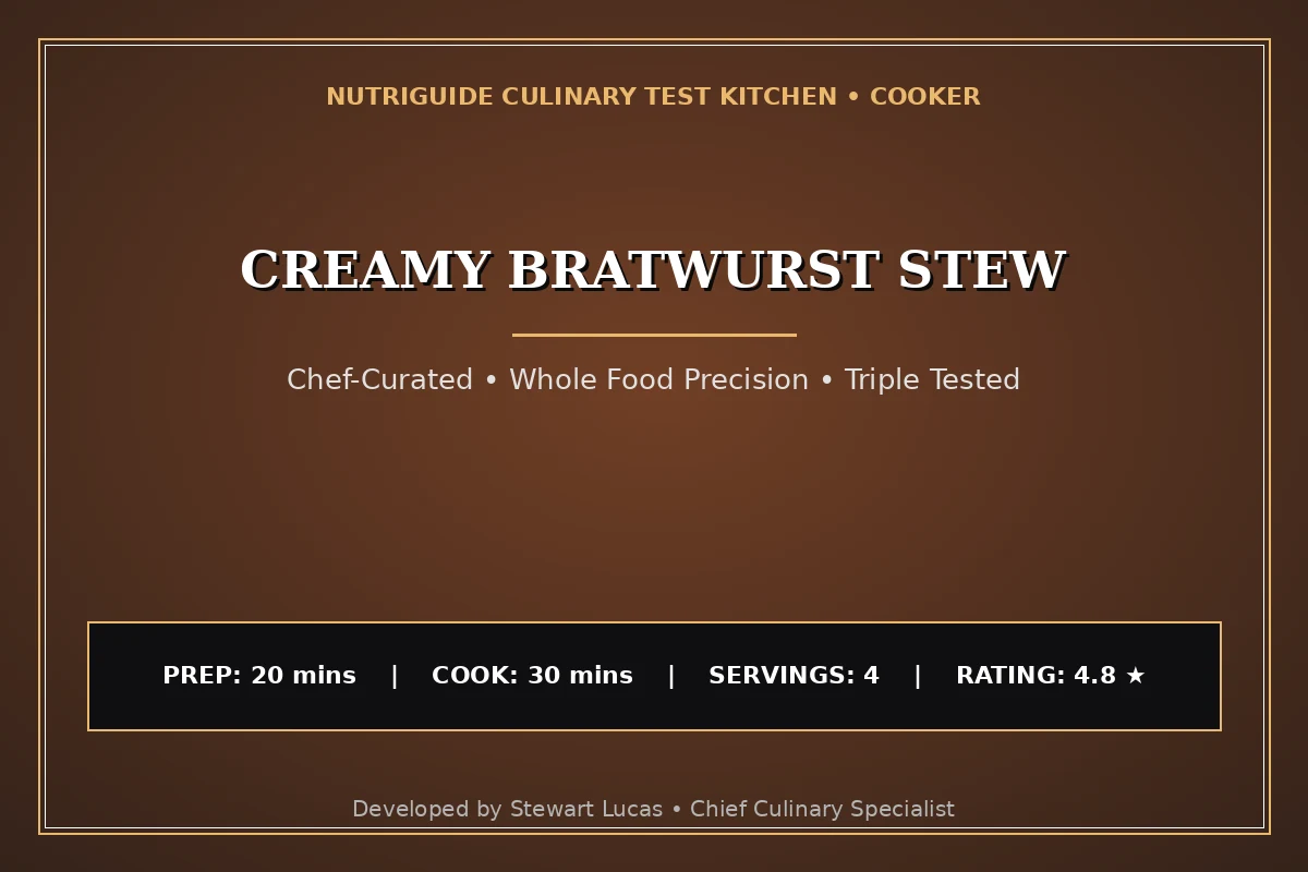 Creamy Bratwurst Stew