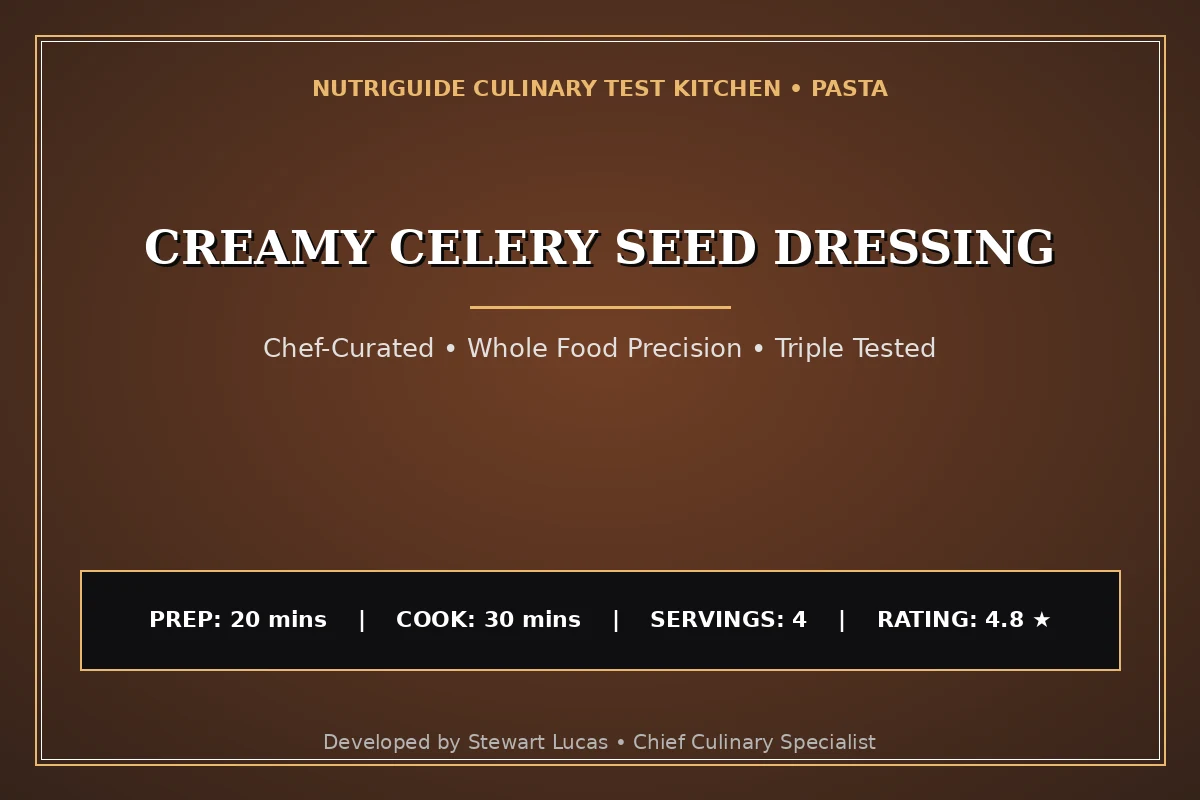 Creamy Celery Seed Dressing