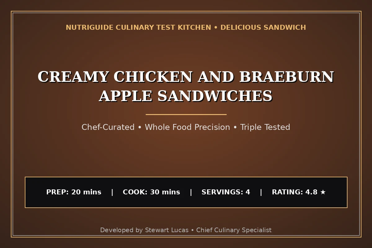 Creamy Chicken And Braeburn Apple Sandwiches