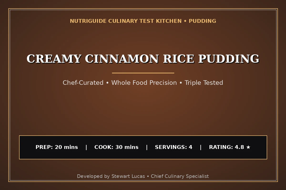 Creamy Cinnamon Rice Pudding