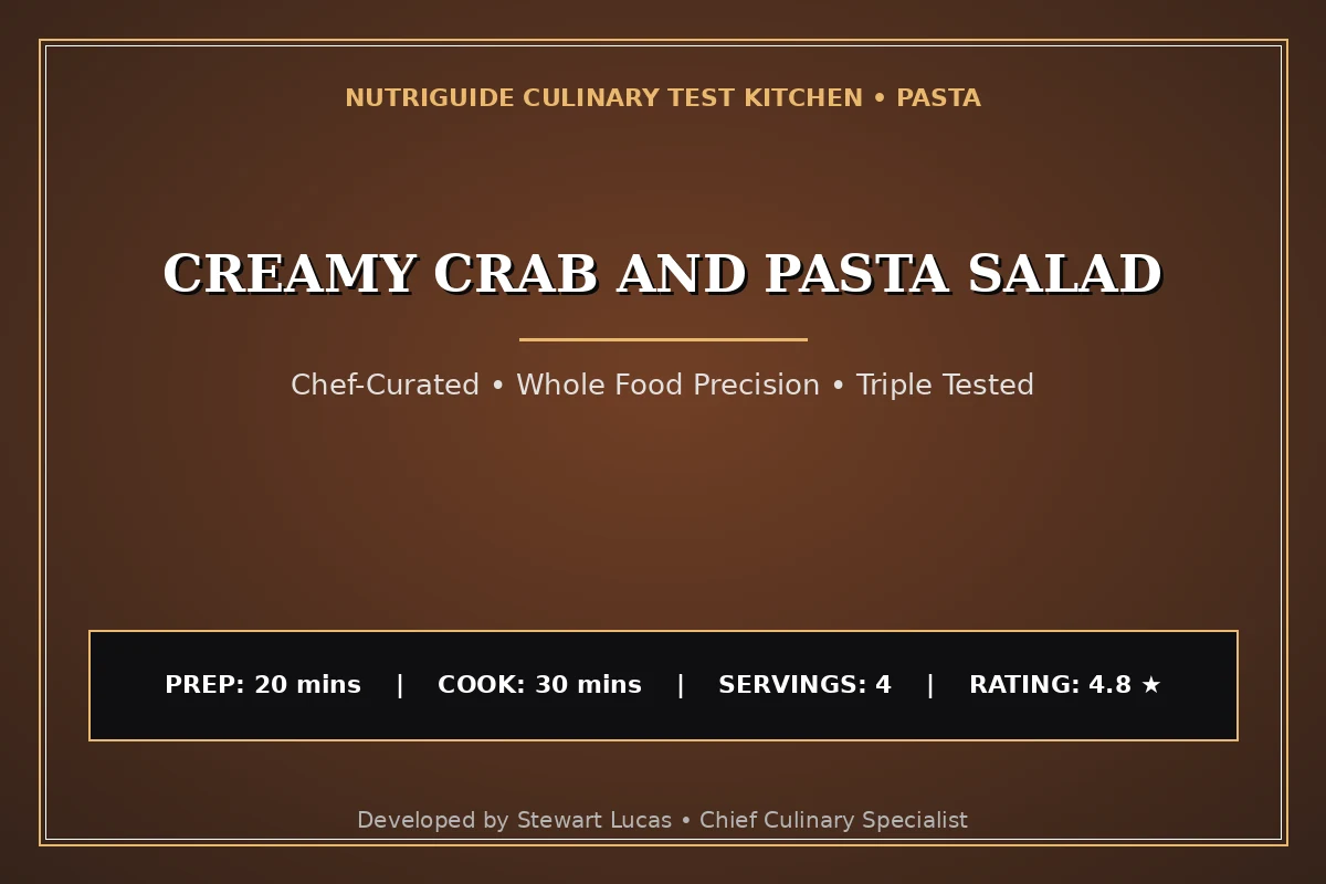 Creamy Crab And Pasta Salad